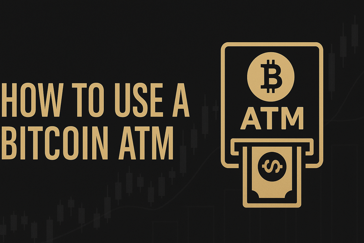Bitcoin ATM cover image showing beige title text and ATM icon with Bitcoin symbol on a dark background